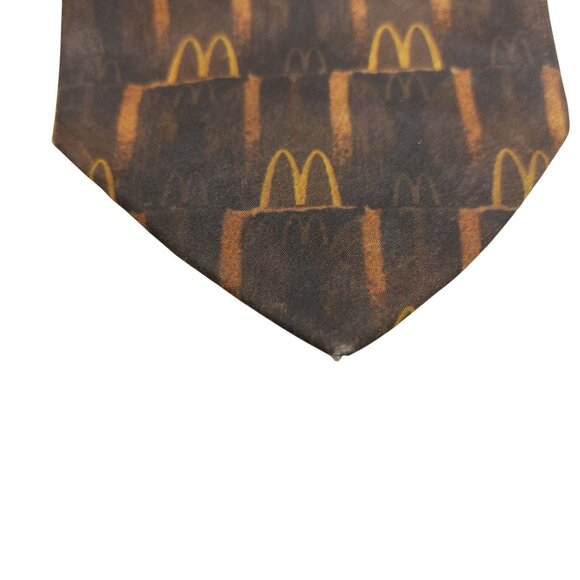 Vintage McDonalds Tie 1960s-1970s Golden Arches 100% Polyester Made In USA - Picture 2 of 8